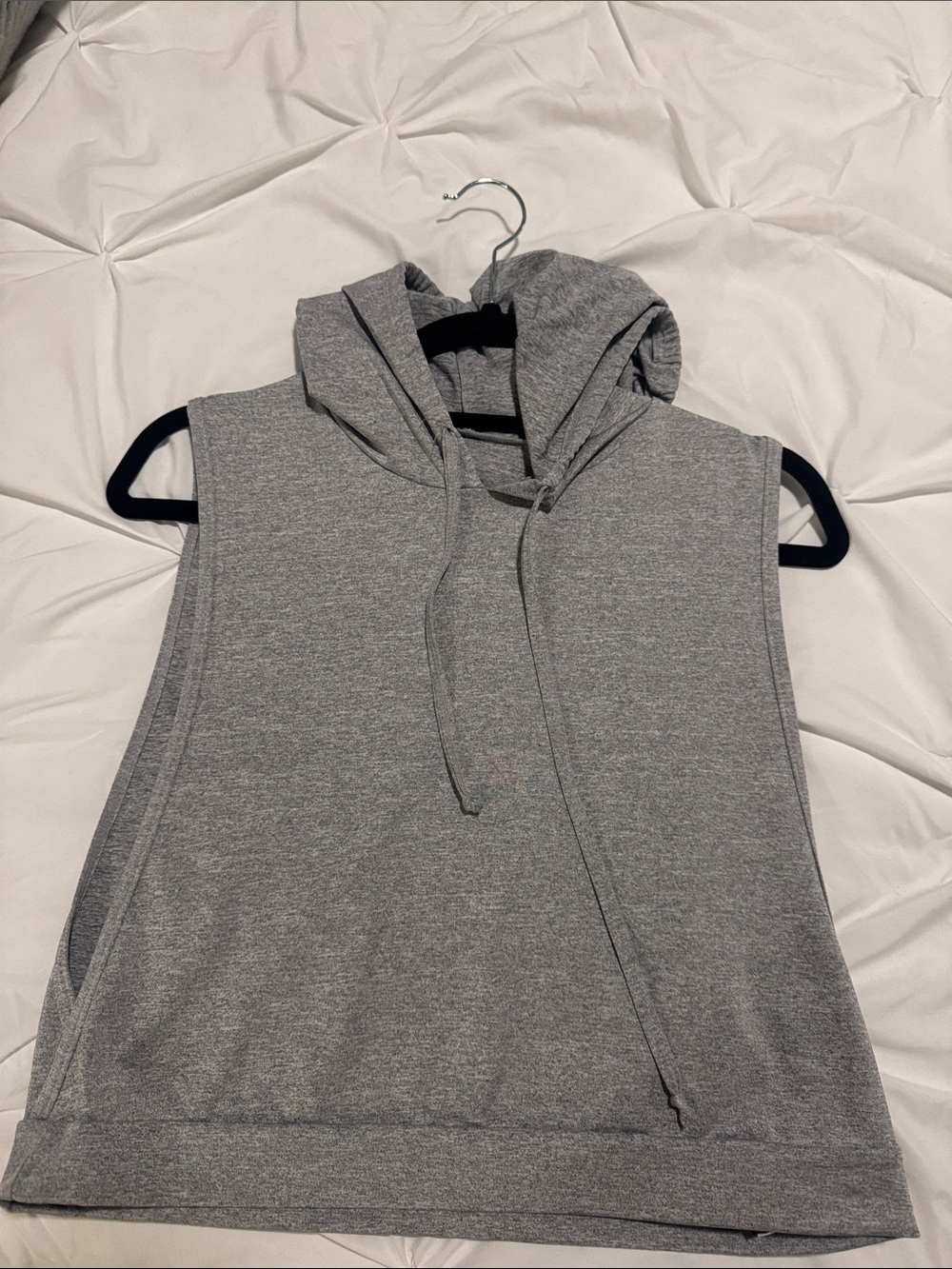 SHEIN Gray Sleeveless Hoodie Tank